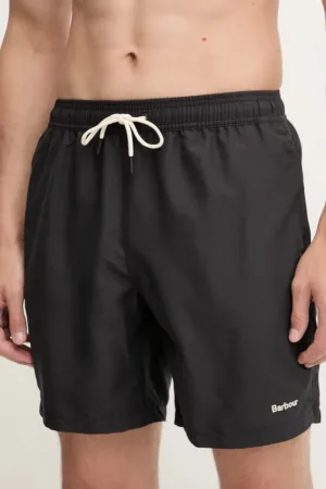 Barbour pantaloni scurți de baie Staple Logo 7" Swim Short culoarea negru