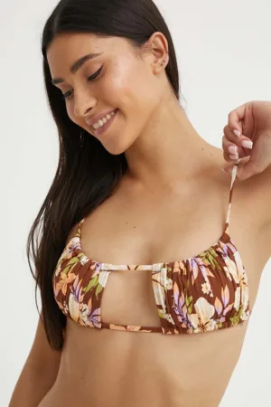 Billabong sutien de baie JUNGLE BLISS culoarea maro