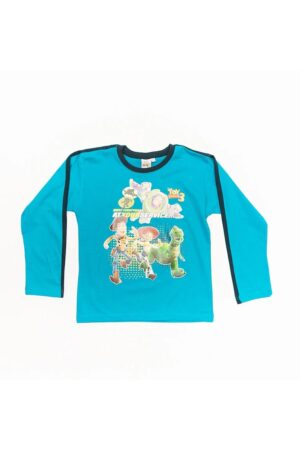 Bluza albastra baieti - KTLJ2534-A - 128 cm - Albastru