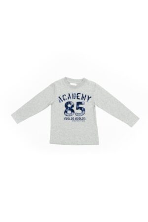 Bluza cu imprimeu - Academy - baieti - 34720 - Gri -