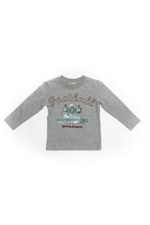Bluza cu imprimeu Football - baieti - 59710 - Gri -
