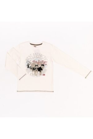 Bluza din bumbac - baieti - cu imprimeu - 26740