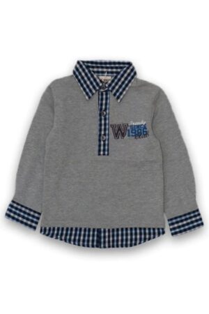 Bluza tip camasa - cu nasturi - baieti - 30730