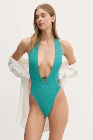 Bond Eye costum de baie dintr-o bucată TATIANA culoarea verde