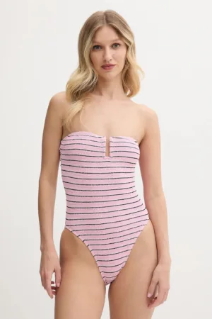 Bond Eye costum de baie dintr-o bucată culoarea roz