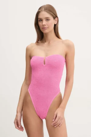 Bond Eye costum de baie dintr-o bucată culoarea roz