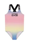 Converse costum de baie dintr-o bucată pentru copii culoarea roz