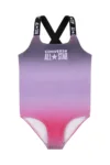 Converse costum de baie dintr-o bucată pentru copii culoarea violet