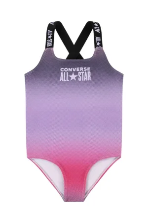 Converse costum de baie dintr-o bucată pentru copii culoarea violet