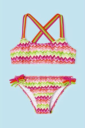Costum de baie cu doua piese - cu dungi