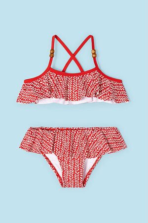 Costum de baie cu doua piese - cu volane
