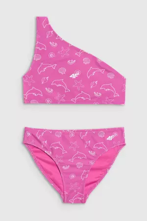 4F Costum de baie două piese pentru fete - multicolor