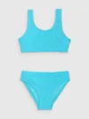 4F Costum de baie două piese pentru fete - turcoaz