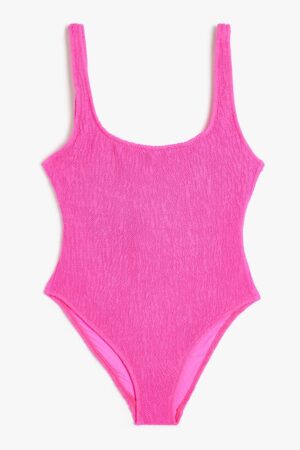 Costum de baie intreg cu aspect texturat