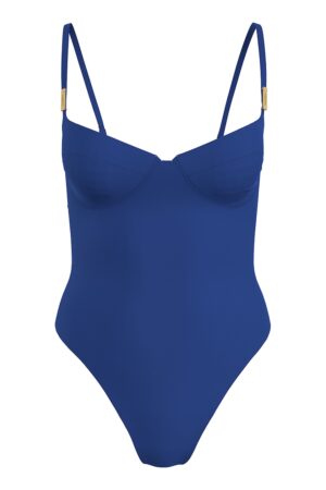 Costum de baie intreg cu burete si decupaj