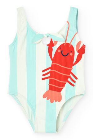 Costum de baie intreg cu design grafic