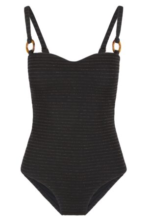 Costum de baie intreg cu detalii stralucitoare