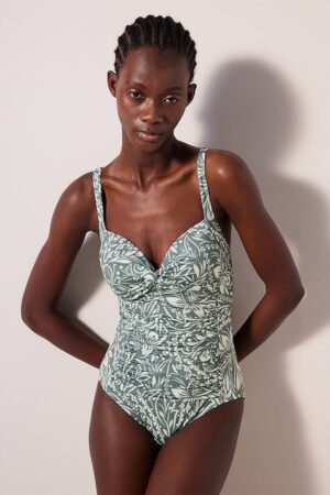 Costum de baie intreg cu imprimeu floral