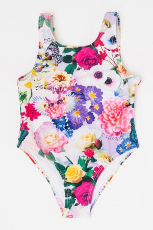 Costum de baie intreg cu imprimeu floral Carmela