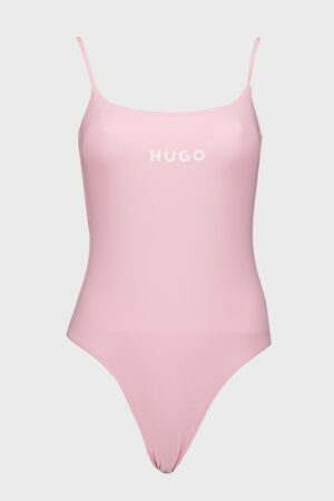 Costum de baie intreg cu imprimeu logo Pure