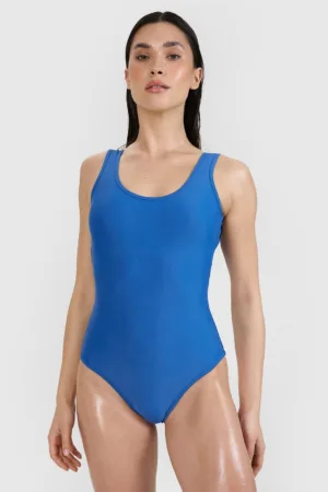 4F Costum de baie întreg pentru femei - albastru