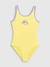 4F Costum de baie întreg pentru fete - galben