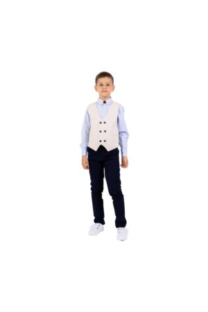 Costum elegant baieti - 4 piese - cu vesta - MY-5119