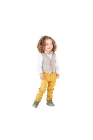 Costum elegant baieti - 4 piese - cu vesta - MY-5128