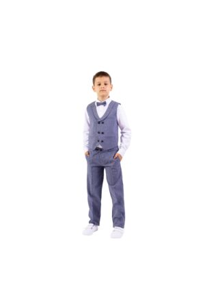 Costum elegant baieti - 4 piese - cu vesta - MY-5146