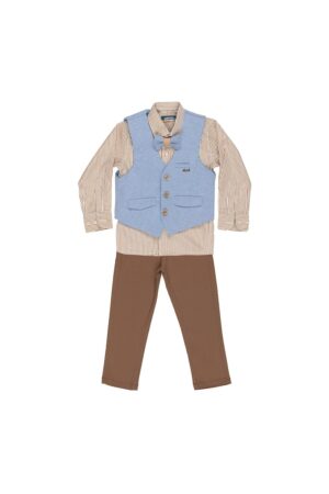 Costum elegant - baieti - cu Vesta - 4 Piese - MY-5106