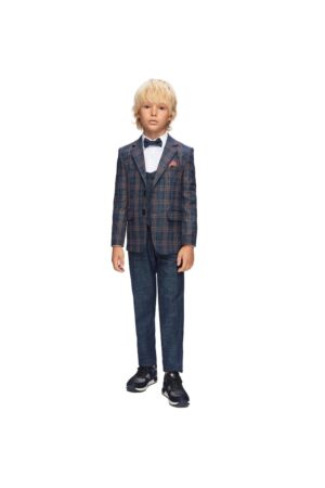 Costum elegant baieti - in Carouri - 5 Piese - MC-6047
