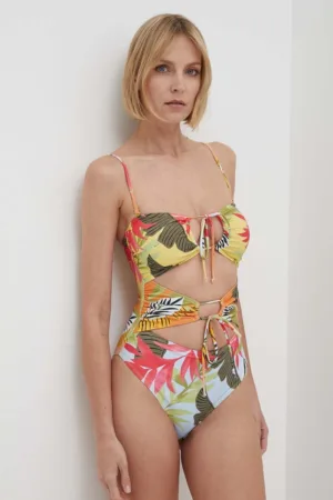 Desigual costum de baie dintr-o bucată PALMS ONE PIECE culoarea galben