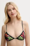 Desigual sutien de baie BELICE TOP culoarea negru