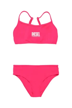 Diesel costum de baie pentru copii din două piese MNALAX SWIMSUIT culoarea roz