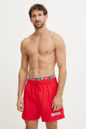Diesel pantaloni scurti de baie VISPER-41-D-CORE BOXER-SHORTS culoarea rosu
