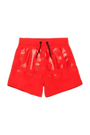 Diesel pantaloni scurti de baie copii MKENM SWIMSUIT culoarea rosu