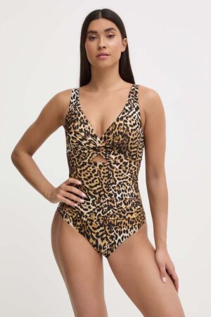 Dkny costum de baie dintr-o bucată culoarea maro