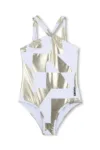 Dkny costum de baie dintr-o bucată pentru copii culoarea auriu