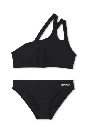 Dkny costum de baie pentru copii din două piese culoarea negru
