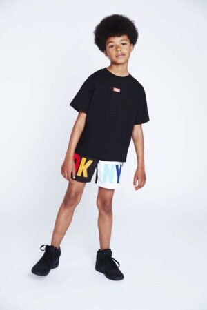 Dkny pantaloni scurti de baie copii culoarea negru