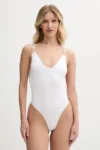 Elisabetta Franchi costum de baie dintr-o bucată culoarea alb