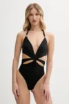 Elisabetta Franchi costum de baie dintr-o bucată culoarea negru