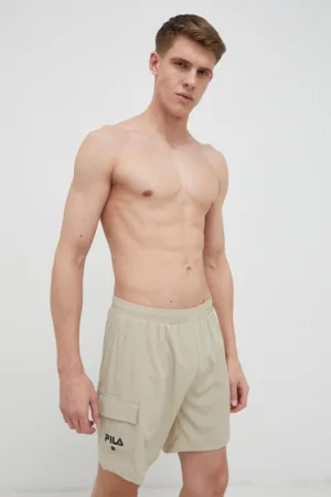 Fila pantaloni scurti de baie culoarea bej