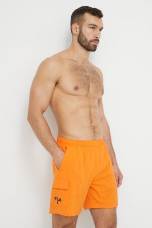 Fila pantaloni scurti de baie culoarea portocaliu