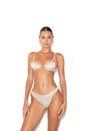 GOD SAVE QUEENS sutien de baie MUSE TOP culoarea bej