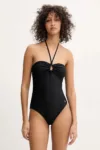 Gant costum de baie dintr-o bucată culoarea negru