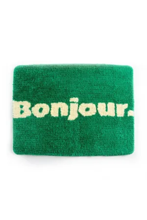 Helio Ferretti covor de baie Green Bojour culoarea verde