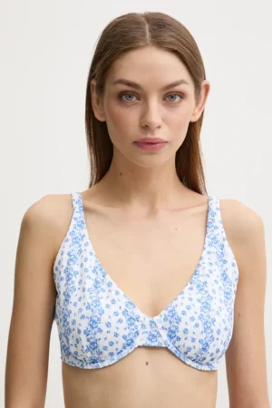 Hollister Co. sutien de baie culoarea alb