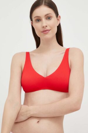 Hollister Co. sutien de baie culoarea rosu