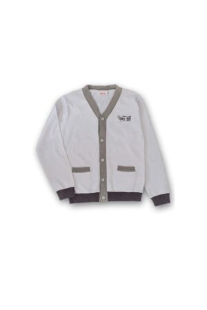 Jacheta baieti - cu nasturi - 40337 - Alb -